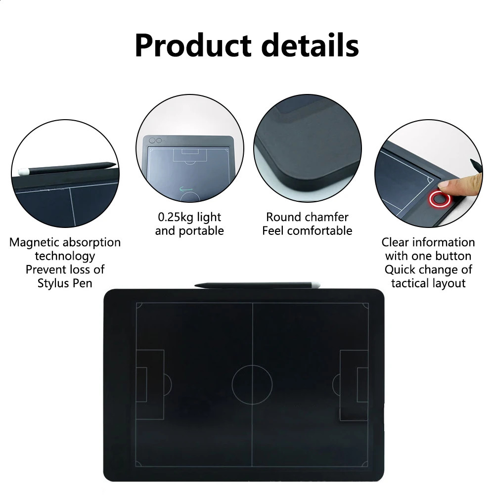 Advanced electronic coaching board with stylus 15 inch LCD large screen football and basketball training equipment 240920