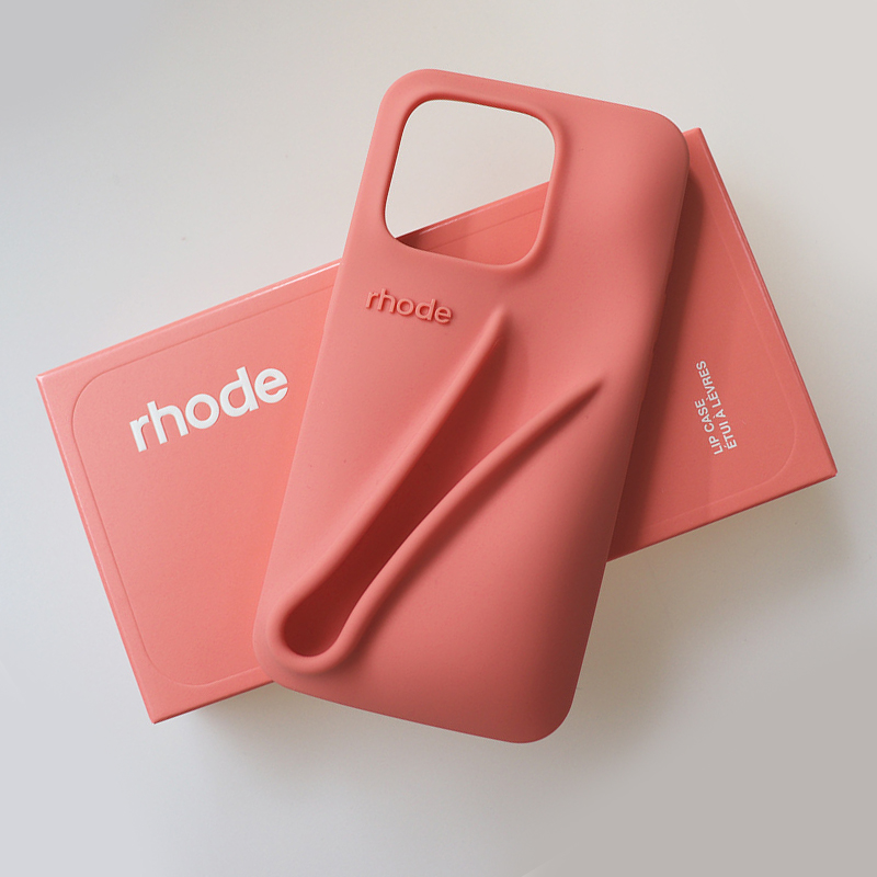 rhode phone case Lipstick Case iphone 16 pro max cases Lip Gloss Lipstick Lip Balm 3D Make-Up Silicone Phone Case for iPhone 15 14 13 Holder Cover Sil