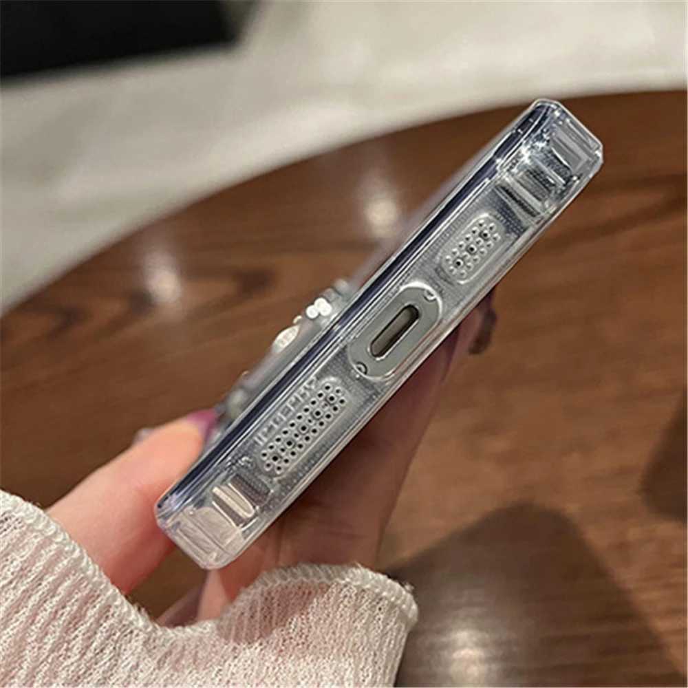 Luxury Plating Make Up Mirror Phone Case For iPhone 11 12 13 14 15 16 Pro Max Mini XR X XS 8 7Plus Hard Acrylic Shockproof Cover M240927