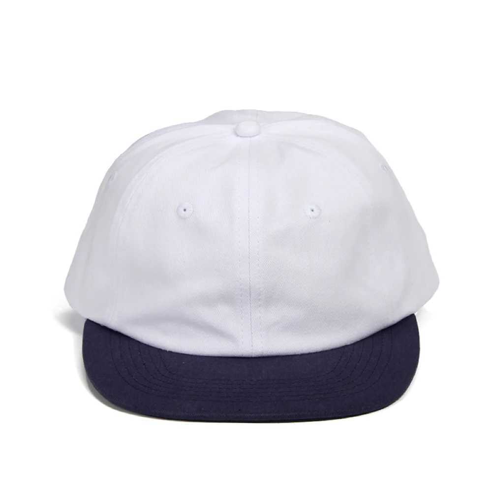 Washed Cotton 6 Panel Cap Flat Visor Unstructured Crown Baseball Caps Summer Sun Protection Hat Adjustable Outdoor for Men Women M240926