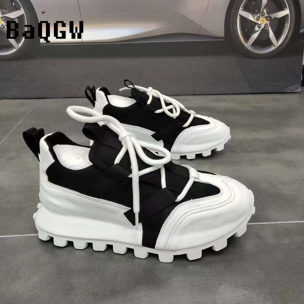 Design er Chunky Sneakers Men Boar d Fa shion Casual Microfiber Leather Breathable Increased Internal Loafers Shoes