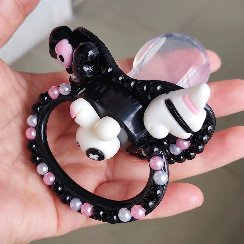 DDLG adult pacifier cute large-sized silicone naughty rabbit adult pacifier suitable for fathers and girls 240920