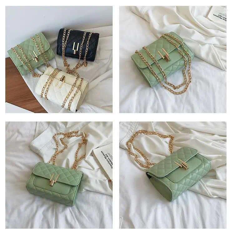 Free Shipping Totes Women's Bag Korean Version Of The Fashion Western Style Lingge Chain Shoulder Small Fragrance Texture Messen Designer Bag Lux