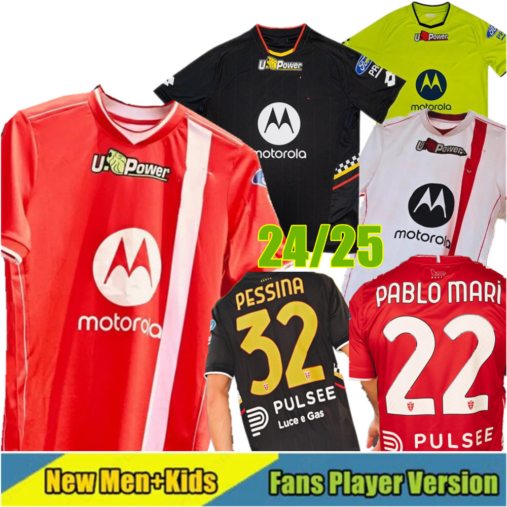 2024 2025 AC Monza Soccer Jersey COLOMBO VIGNATO COLPANI maillots de foot PESSINA GAGLIARDINI KYRIAKOPOULOS BRRINDELLI MACHIN men kids football