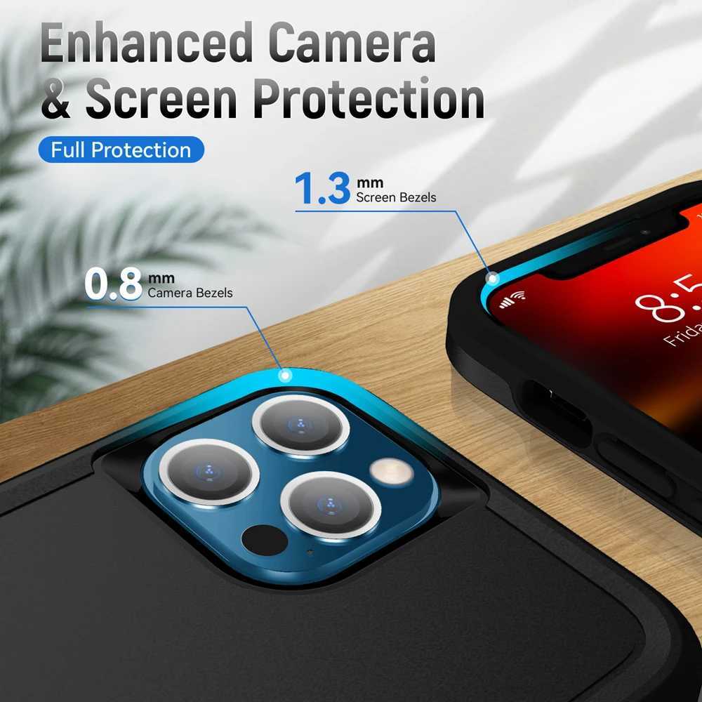 Heavy Duty Hybrid Armor Phone Case For iPhone 16 15 13 11 14 7 8 Plus X XS XR 12 Pro MAX Drop Protection Shockproof Hard Cover M240927