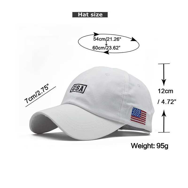 FS White American Flag Baseball Caps For Men Brand Streetwear Hip Hop Cap Cotton Women Snapback Trucker Hats Bones Masculinos M240926