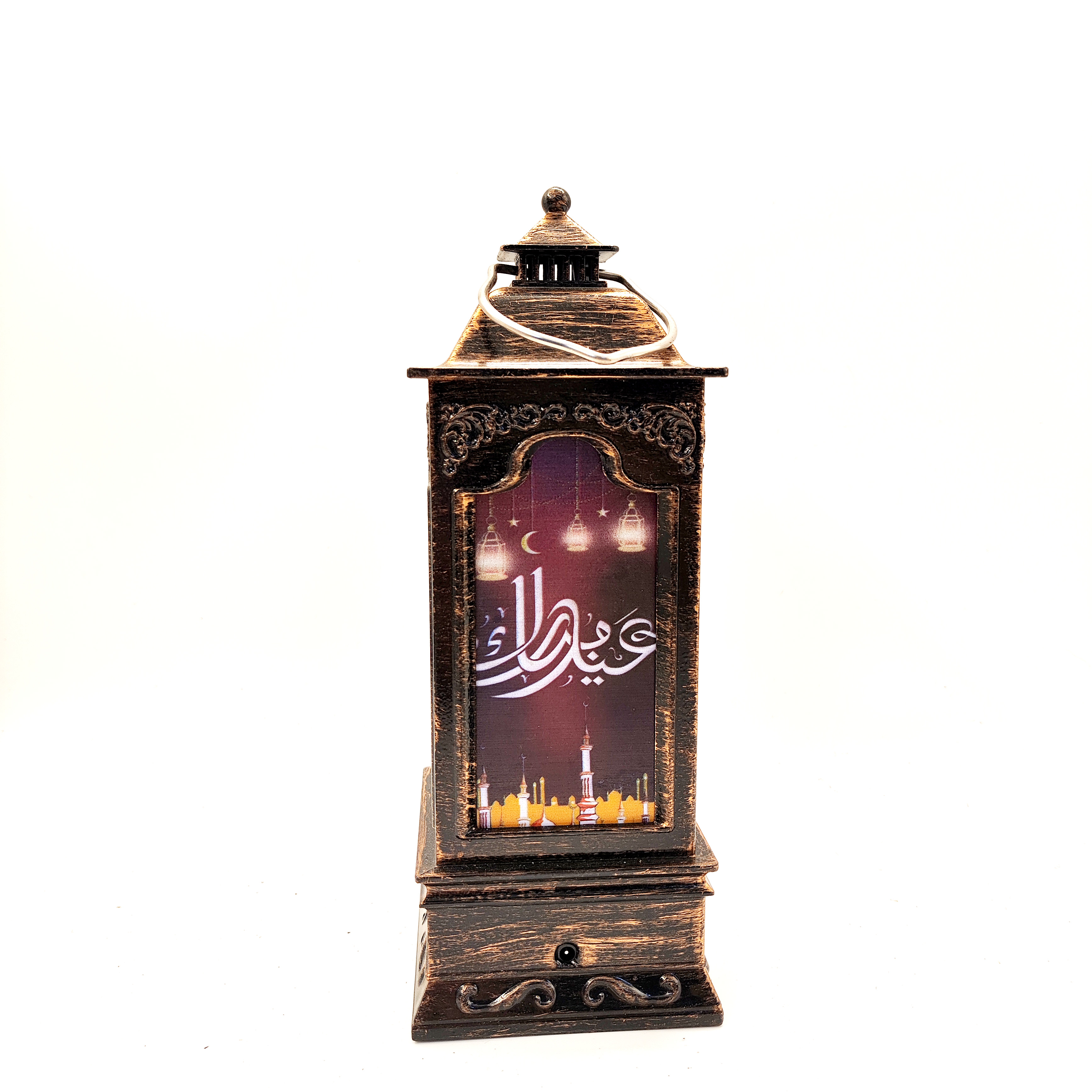 Middle East festival gift generous type wind lamp printing LED warm white light decoration
