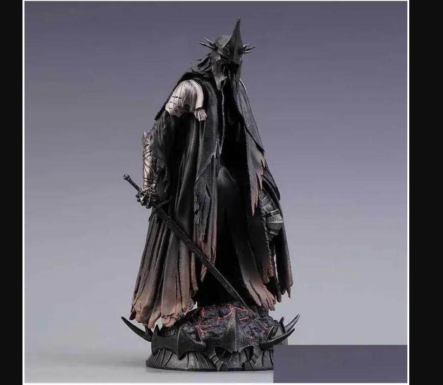 Action Toy Figures Lord Of The Rings Nazgul Ringwraith Figure Witch King Of Angmar Action Figurine Lotr 26cm Pvc Gk Statue Model Collectible Toys In B