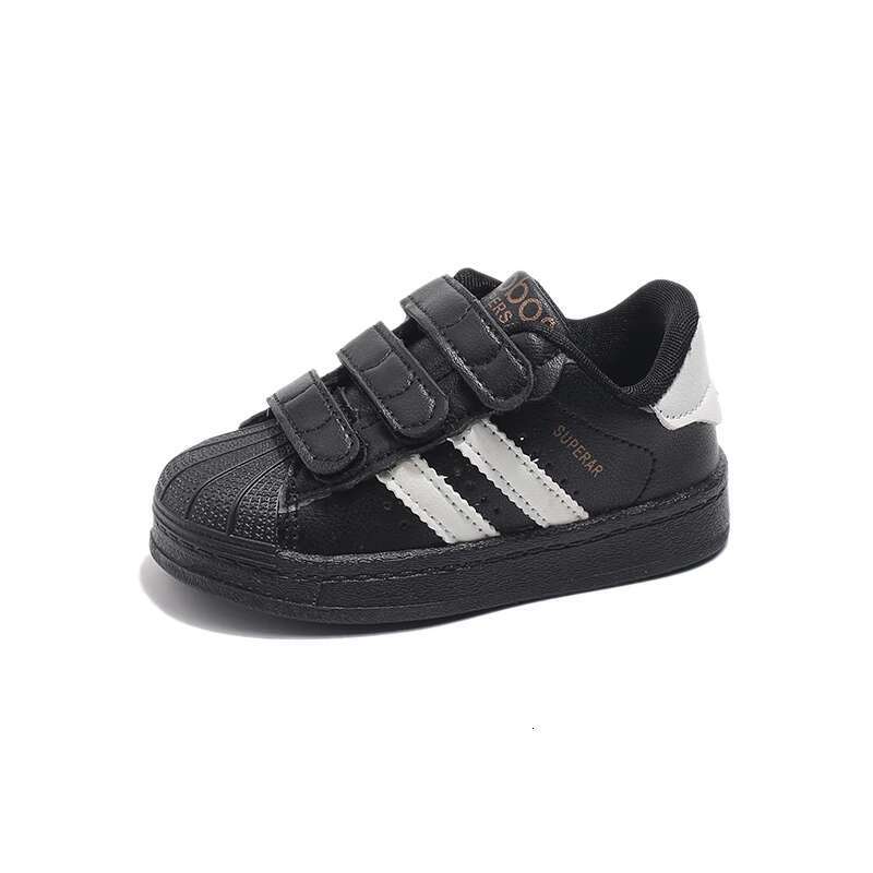 Childrens Baby Sneakers Blue Leather Boys Girls Toddler Four Seasons Models Pink Versatile Non-slip Small Kid Single Shoes