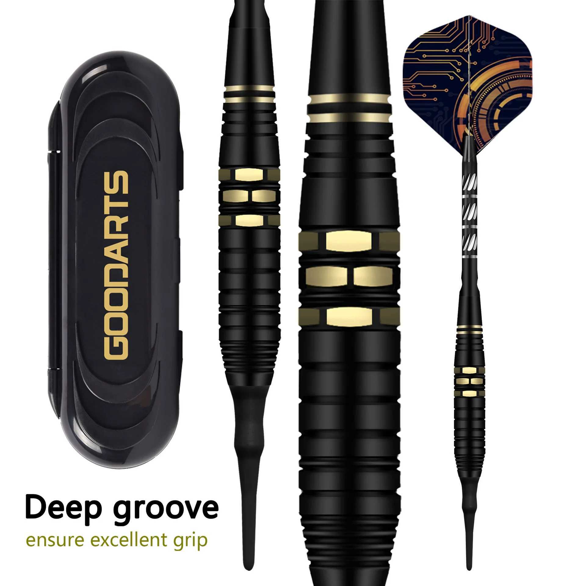 High quality plastic pointed dart professional 18g electronic dart board with high-end dart box mechanical dart feather dart set W240926