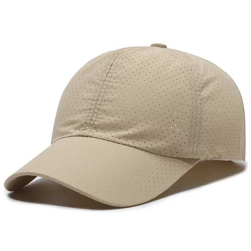 Women Men Mesh Baseball Cap Snapback Outdoor Breathable Golf Fishing Hats Quick Dry Waterproof Sport Sunscreen Summer Ventilate M240926