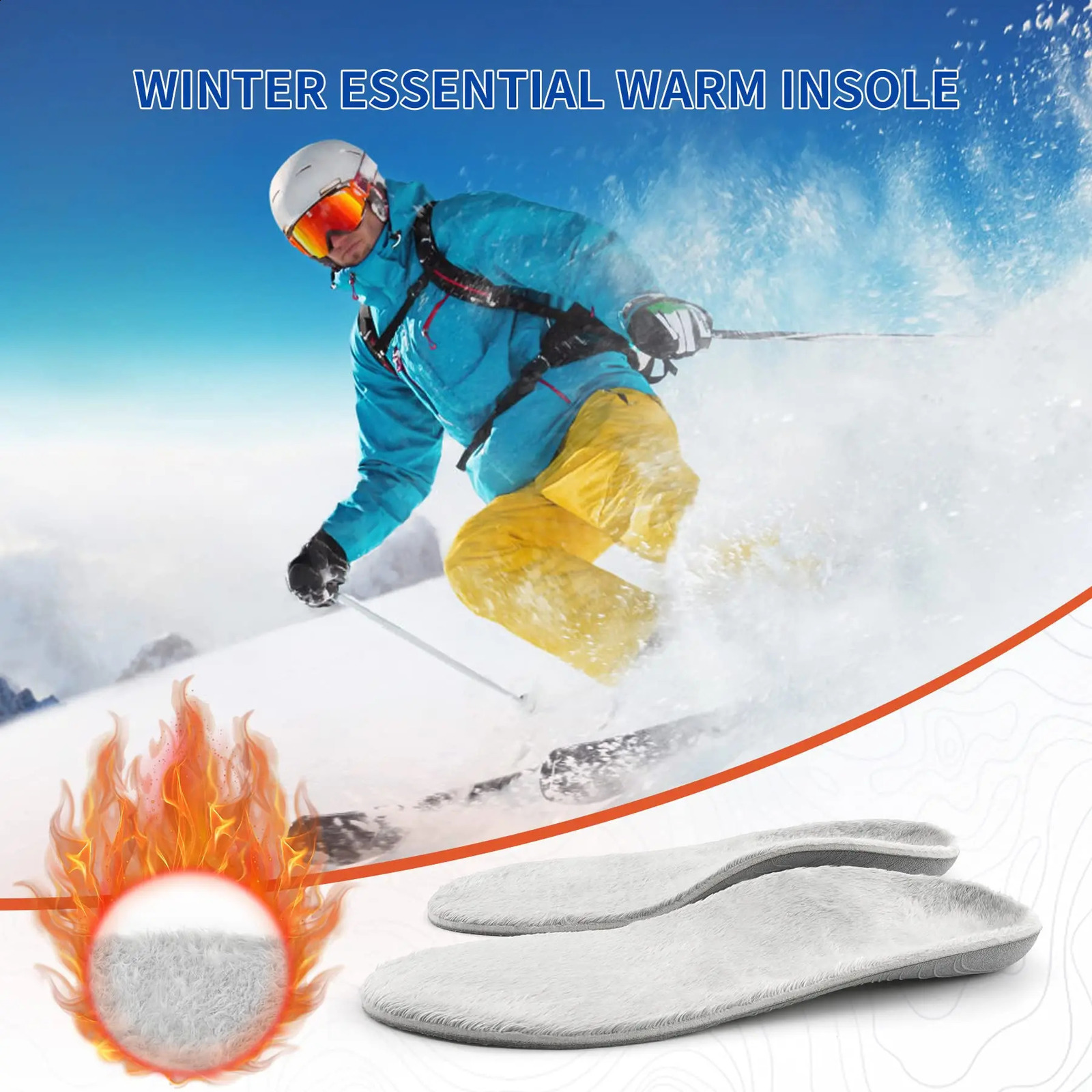 Arched support foot pad foot pad winter warm and comfortable fluffy pad mens heel pain work boot insert 240925