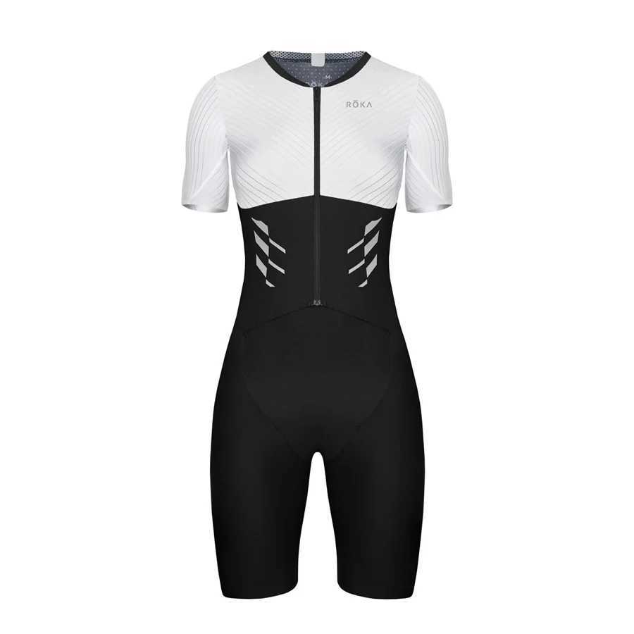 Roka womens short seven piece triathlon swimsuit summer road bike Mtb Pro team bike jumpsuit running speed racing equipmentW240926