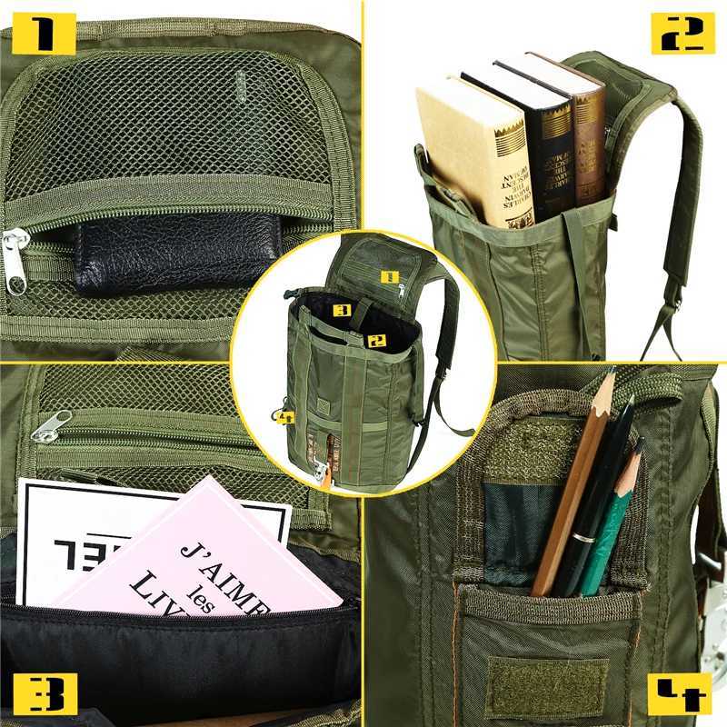 Durable all purpose backpack lightweight carrying parachute bag used for outdoor hunting trips hiking school carrying adventures Y240927