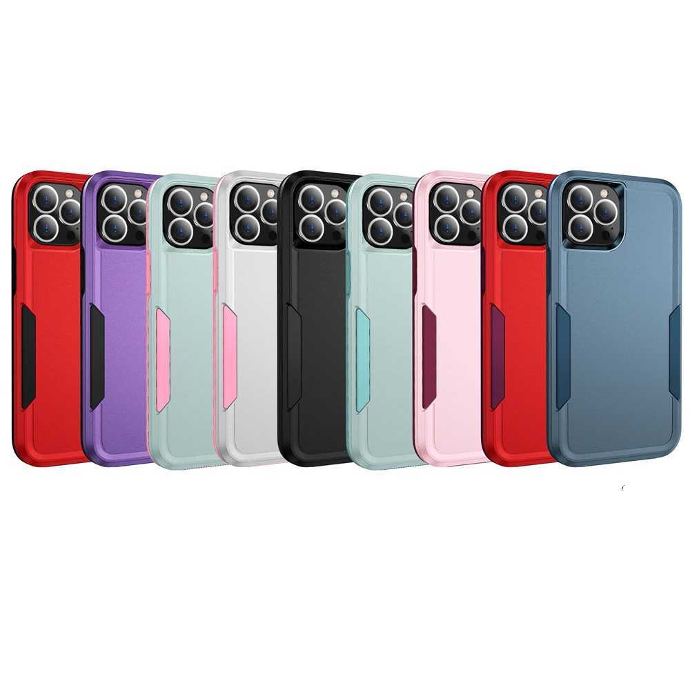 Heavy Duty Hybrid Armor Phone Case For iPhone 16 15 13 11 14 7 8 Plus X XS XR 12 Pro MAX Drop Protection Shockproof Hard Cover M240927