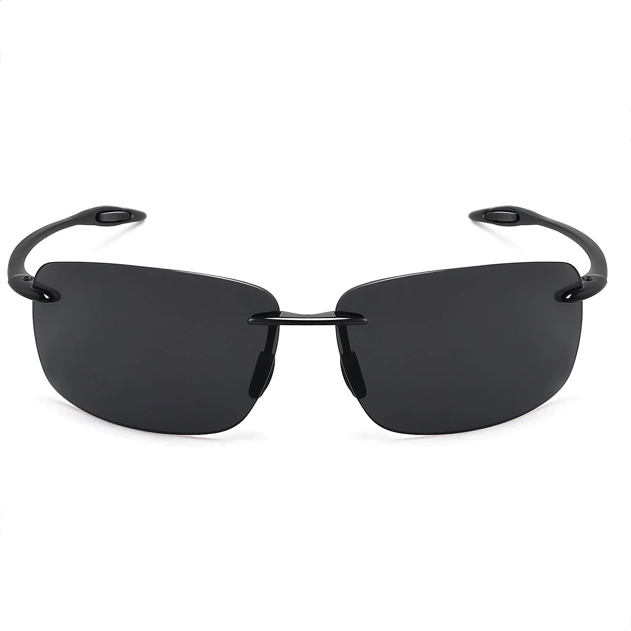 JULI Polarized Classic Sports Rimless Sunglasses Men Fishing Driving Male Rectangle Ultralight Frame Sun Glasses UV400 MJ8009 240914