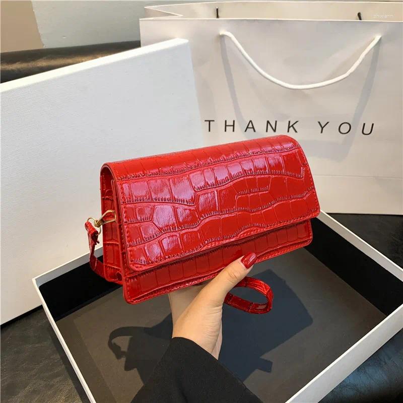 designer Black Crocodile Pattern Shoulder Bag - Leather Handbag for Women Stylish Comfy Handbag shoulder women bag crossbody bag
