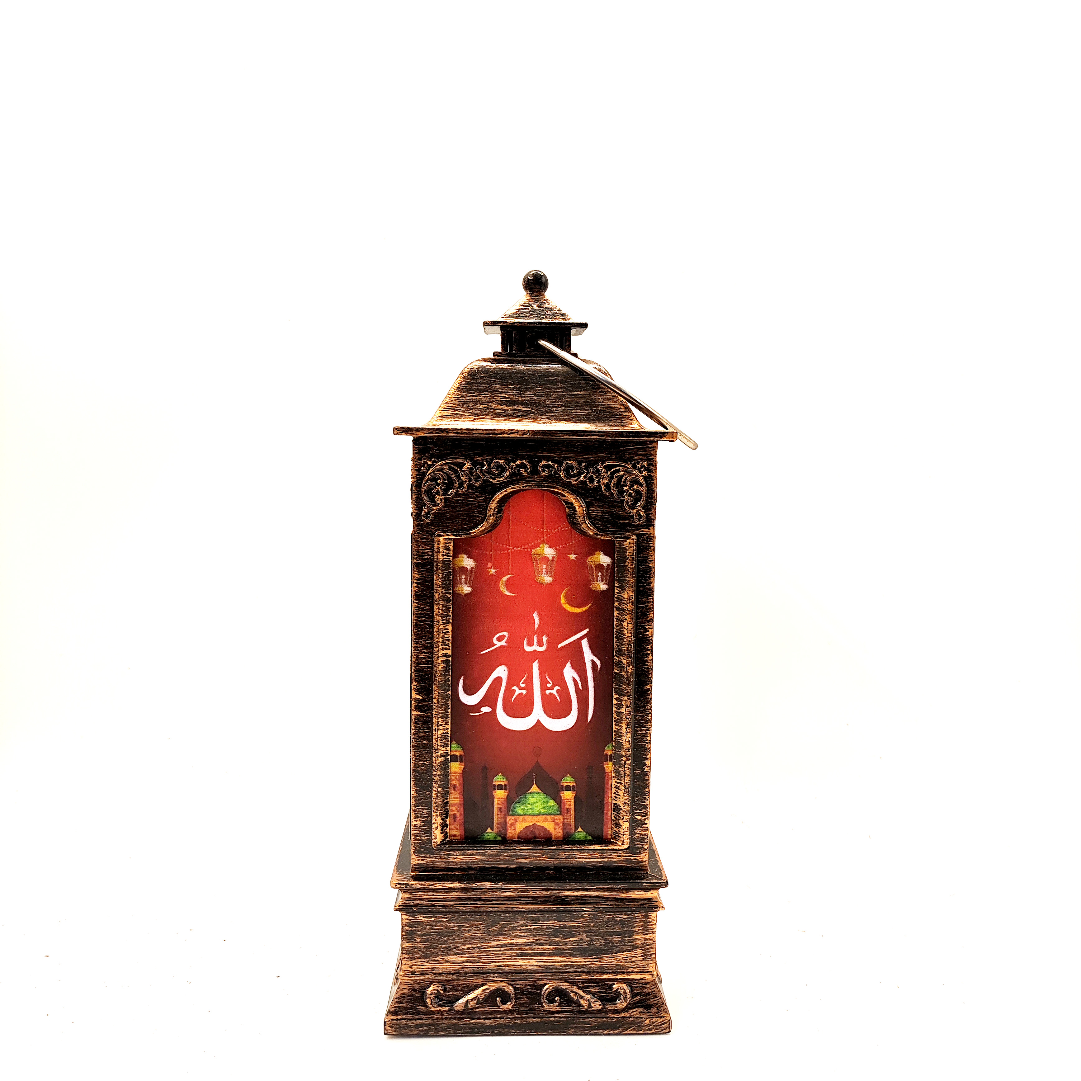 Middle East holiday gift new generous wind lamp printing LED warm white light decoration