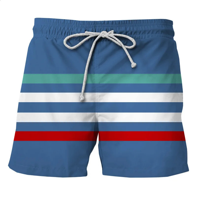 Summer Mens Shorts Quick Drying Hawaii Holiday Sports Swimming Trunks Fashion 3D Coconut Tree Printed Loose 6XL 240926
