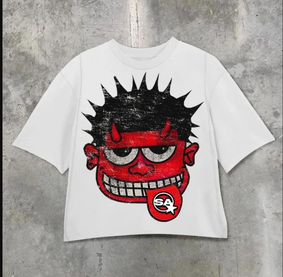 Printed Graphic T-shirts Street Fashion Harajuku Vintage Hip-hop Oversized T-shirt Men Clothing Loose Shirts Men Clothes Tops