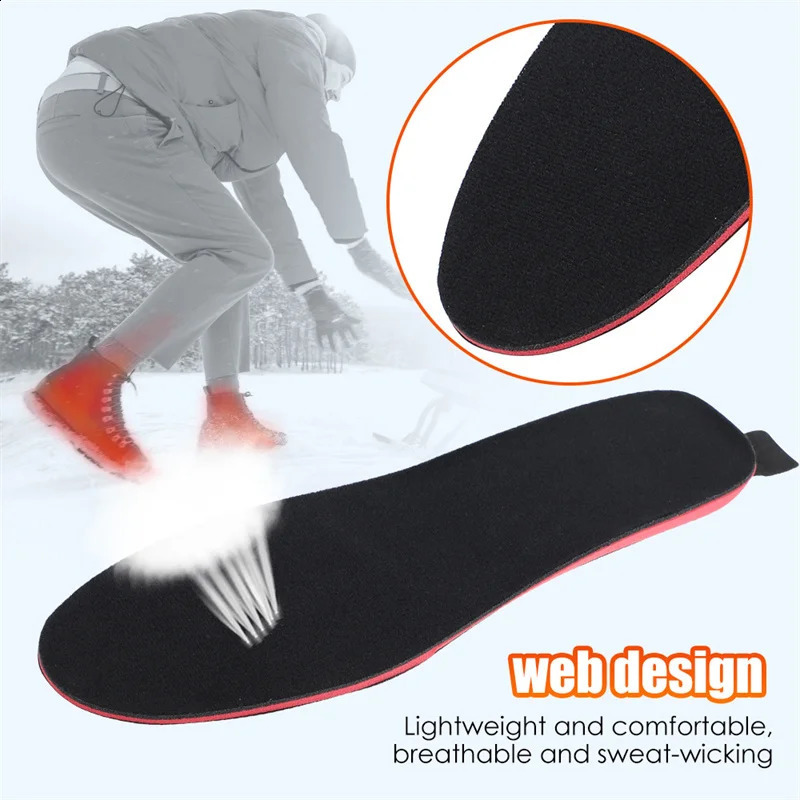 USB heated insole rechargeable electric heating foot pad warm sock pad winter outdoor sports heated insole 240925