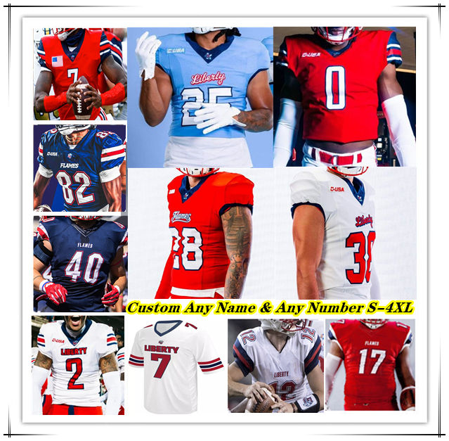 Liberty LU College Football Jersey Kaidon Salter Quinton Cooley Billy Lucas Treon Sibley Tyson Mobley Reese Smith Joseph Carter TJ Bush Dexter Ricks Jr Quinton Reese