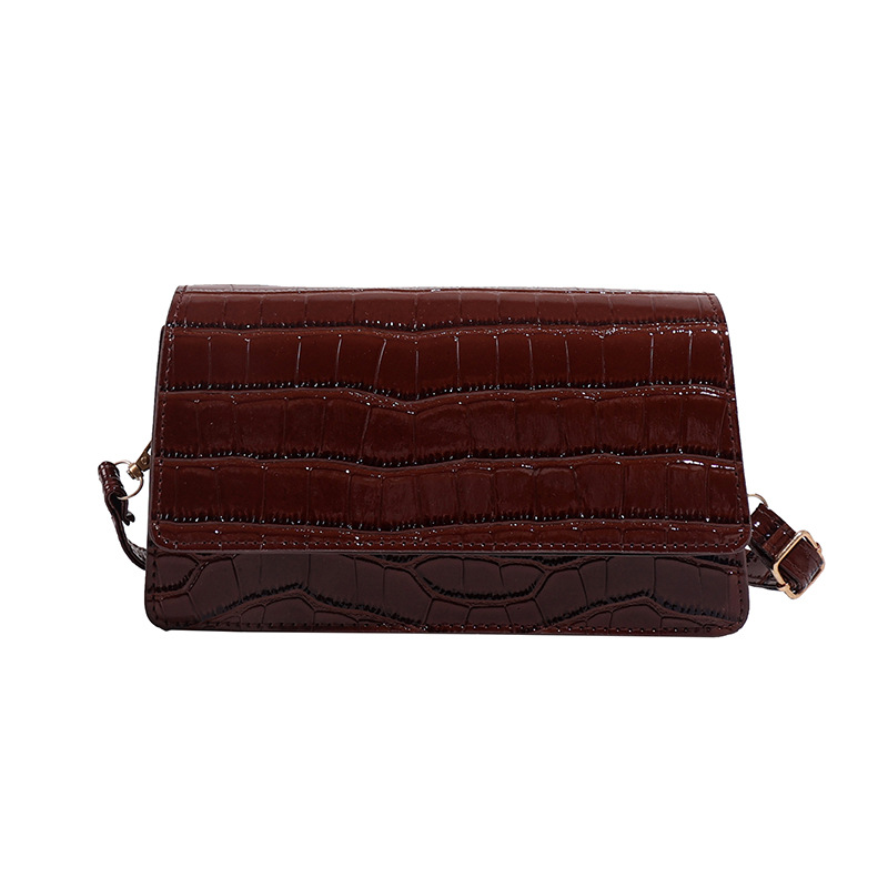 designer Black Crocodile Pattern Shoulder Bag - Leather Handbag for Women Stylish Comfy Handbag shoulder women bag crossbody bag