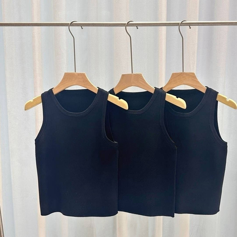 Tank top White Women Crop Top Sexy Womens Tops T Shirts Knits Tees Regular Cropped Sport Top Tank Tops Woman Vest Tees designer tops Solid Color Vest L