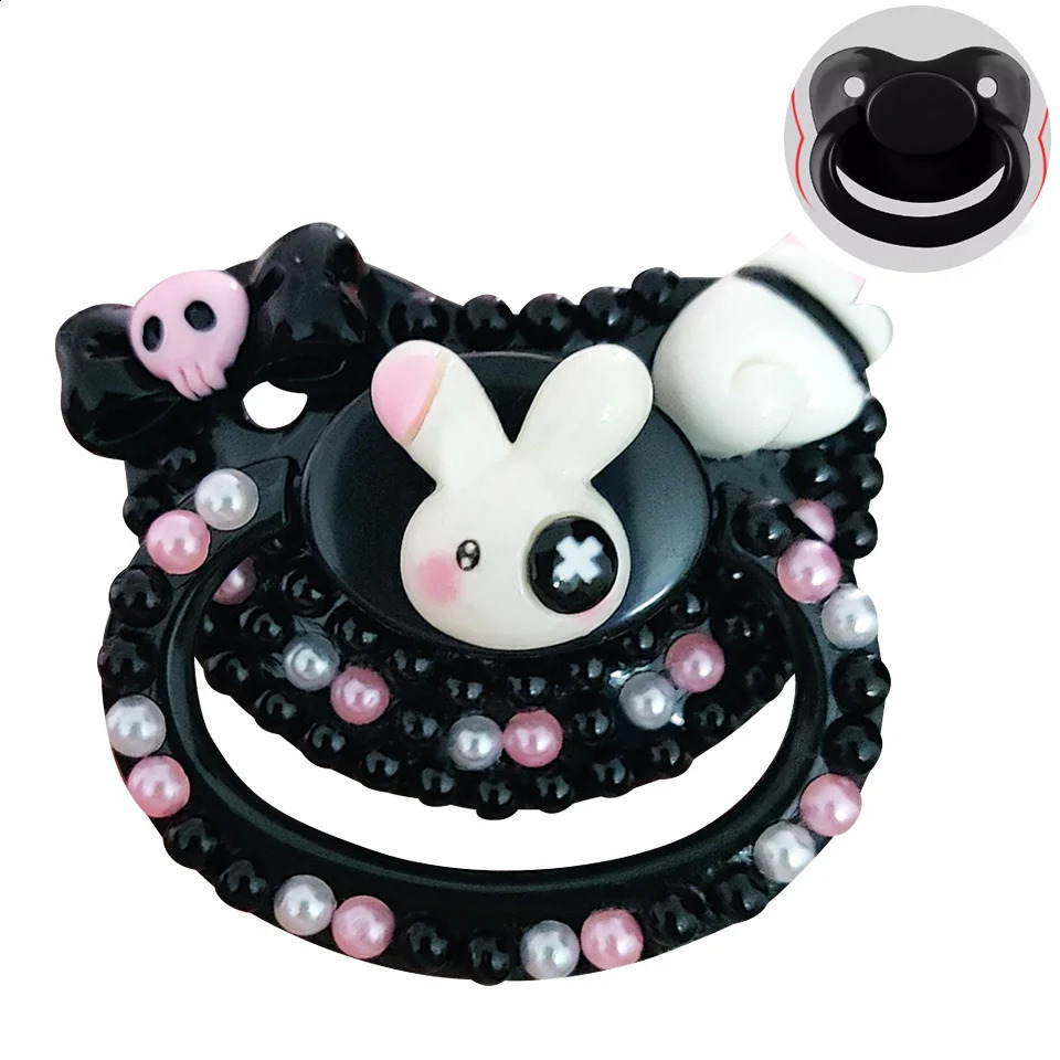 DDLG adult pacifier cute large-sized silicone naughty rabbit adult pacifier suitable for fathers and girls 240920