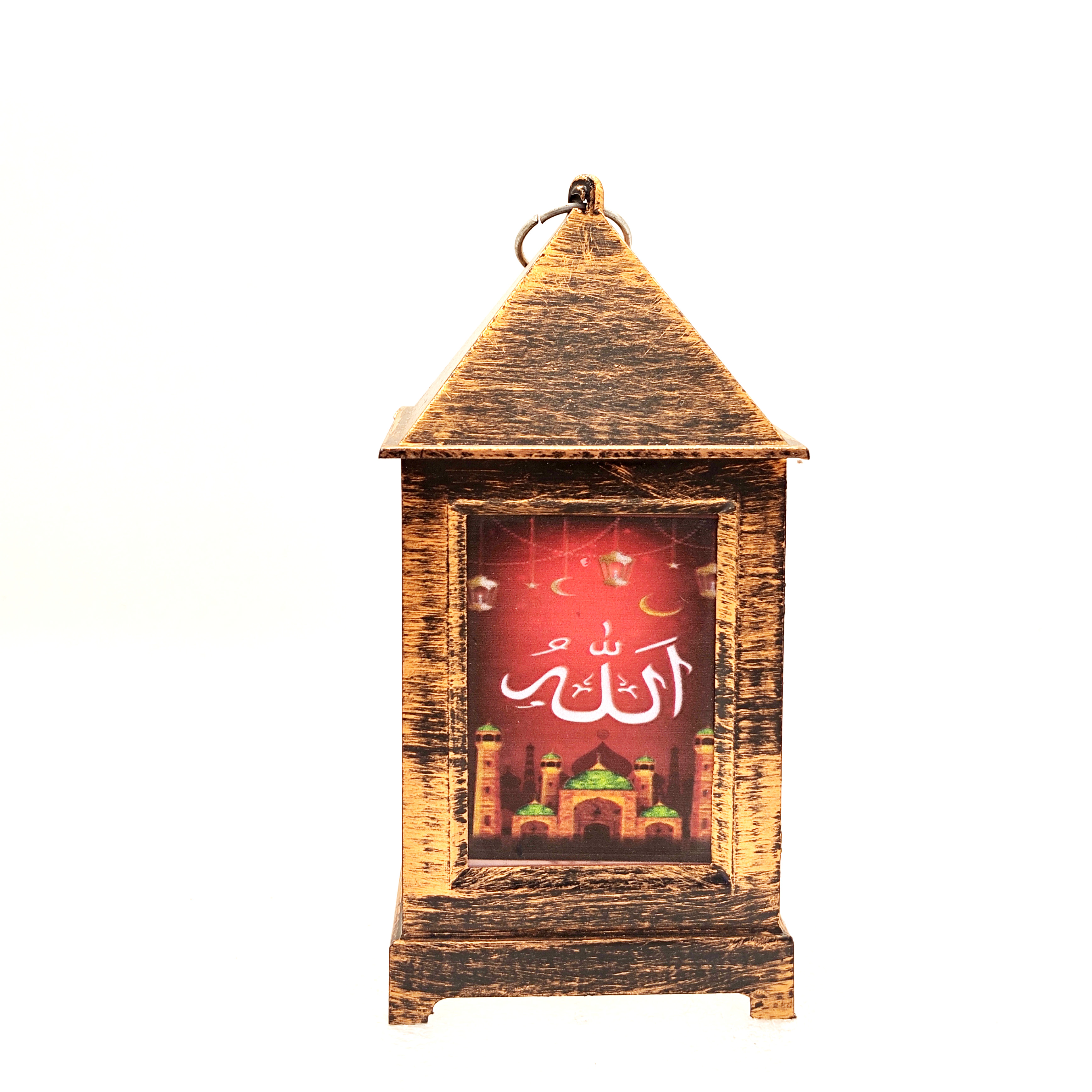 Middle East festival gifts in the wind lamp printing LED warm white light decoration
