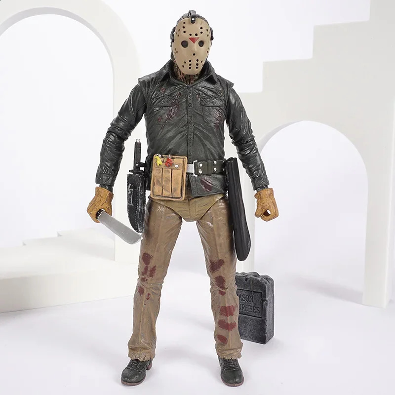 NECA Friday Jason Voorhees Classic Horror Movie PVC Action Character Model Doll Toy Gift 240923