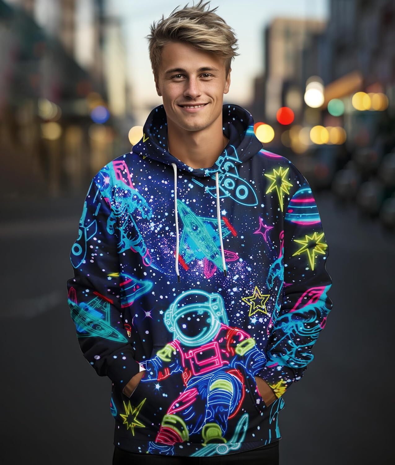 Hoodie for Mens Womens 3D Novelty Hoodies Pullover Sweatshirt Graphic Print With Pockets Graphic Hoodies sweatshirt fashion