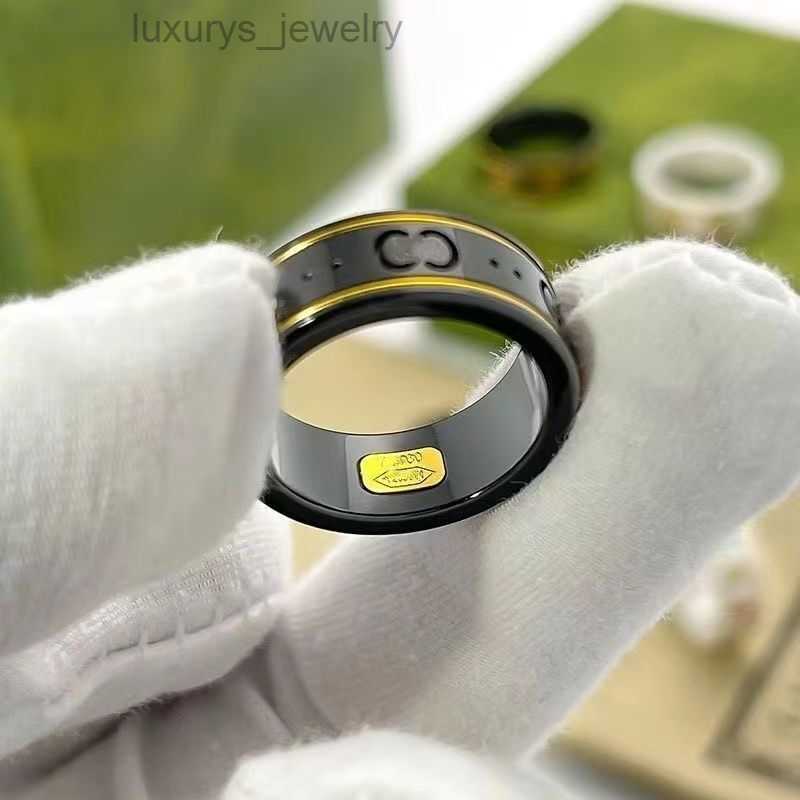 Luxury Designer Luxurys designers ring women men with clear lettering fine workmanship full personality ment jewelry gold and silver Wedding Party Couple gifts rin