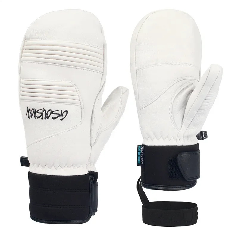 Winter 2025 adult skiing gloves waterproof and windproof snow gloves cotton womens bicycle warm gloves mens sports protective equipment 241119