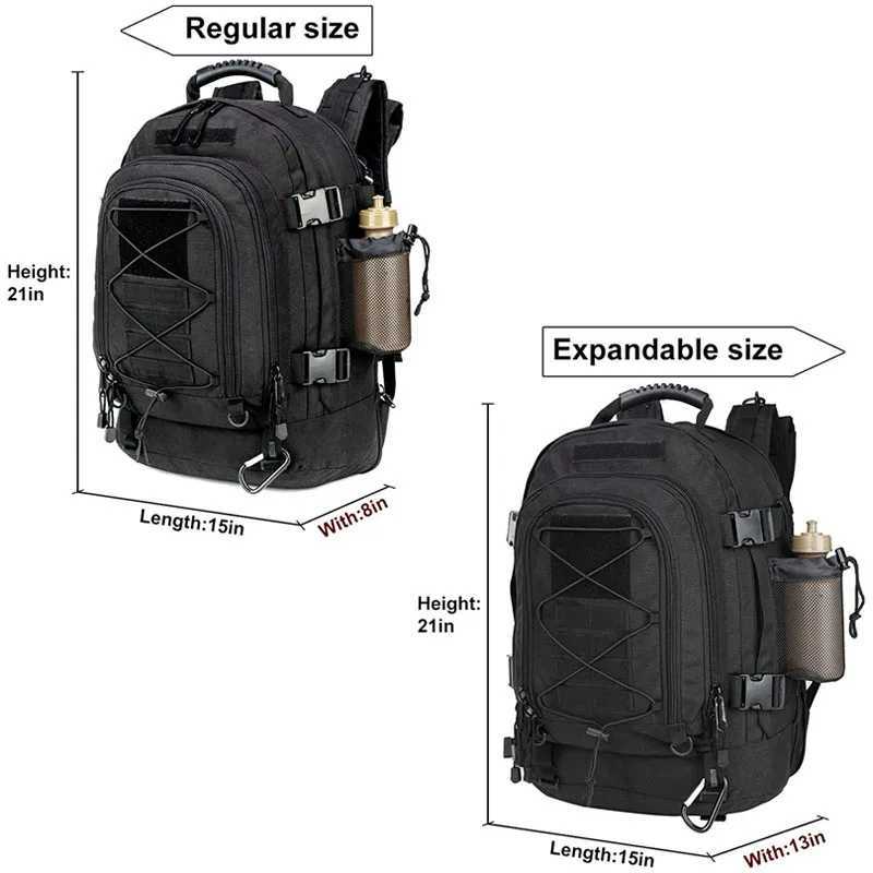 LQARMY 60L Military Tactical Backpack Army Molle Assault Rucksack Outdoor Travel Hiking Rucksack Camping Hunting Mochila Hombre Y240927