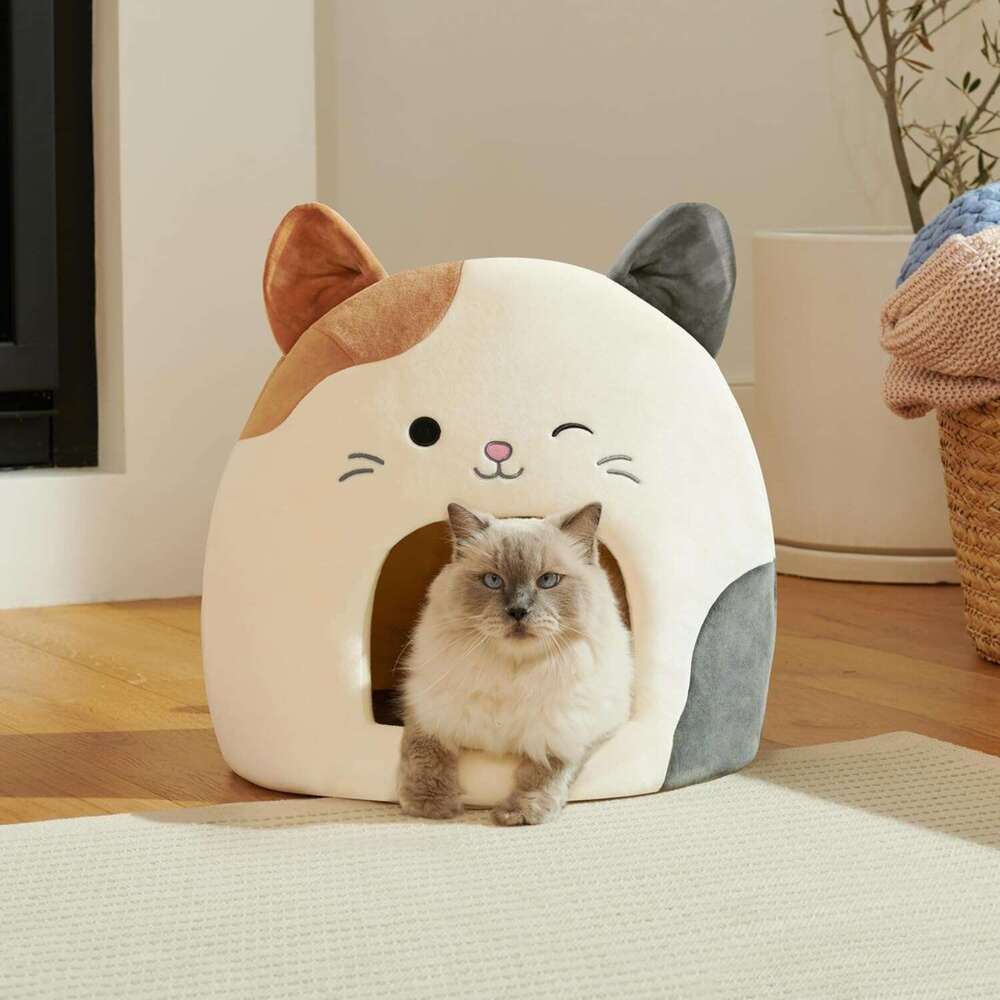 Animal Rescue Donation Squishmallows Original 16 Inch (approximately 40.6 Cm) Cam The Cat Cave - Ultrasoft Official Jazwares Pet Bed Suitable For Dogs