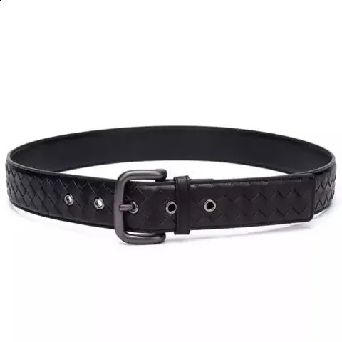 3.5cm wide western-style bride black coffee blue leather buckle mens belt fashion jeans shoulder strap 95-125cm 240925