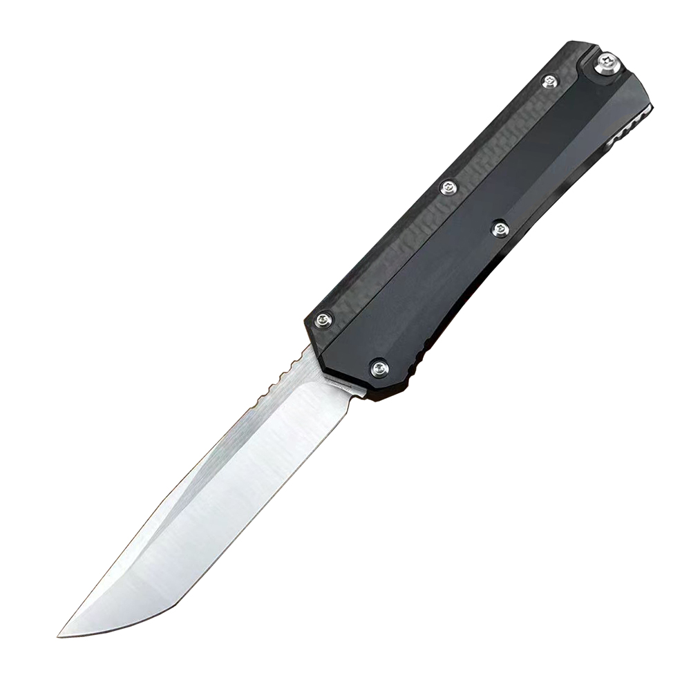 High End Tactical Knife D2 Satin Tanto Point Blade CNC Aviation Aluminum Handle Outdoor EDC Pocket Knives With Nylon Sheath 5 Styles