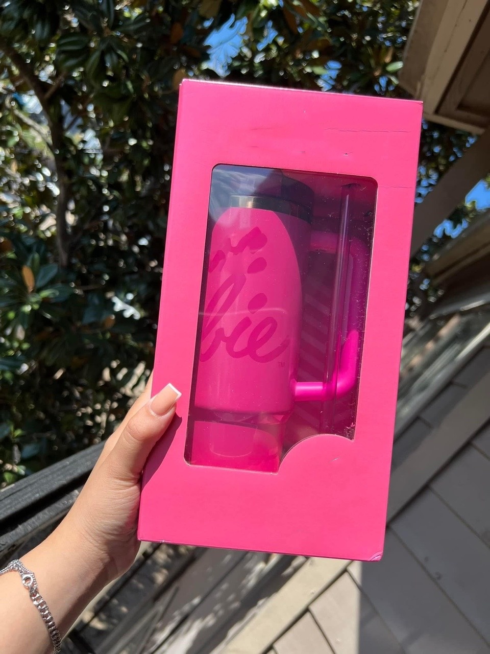 US STOCK Cobrand pink Tumblers Pink Rose Cups 40oz Stainless Steel cups with handle Lid And Straw Travel Car Mugs Clean Slate Brushstrokes Water Bottl