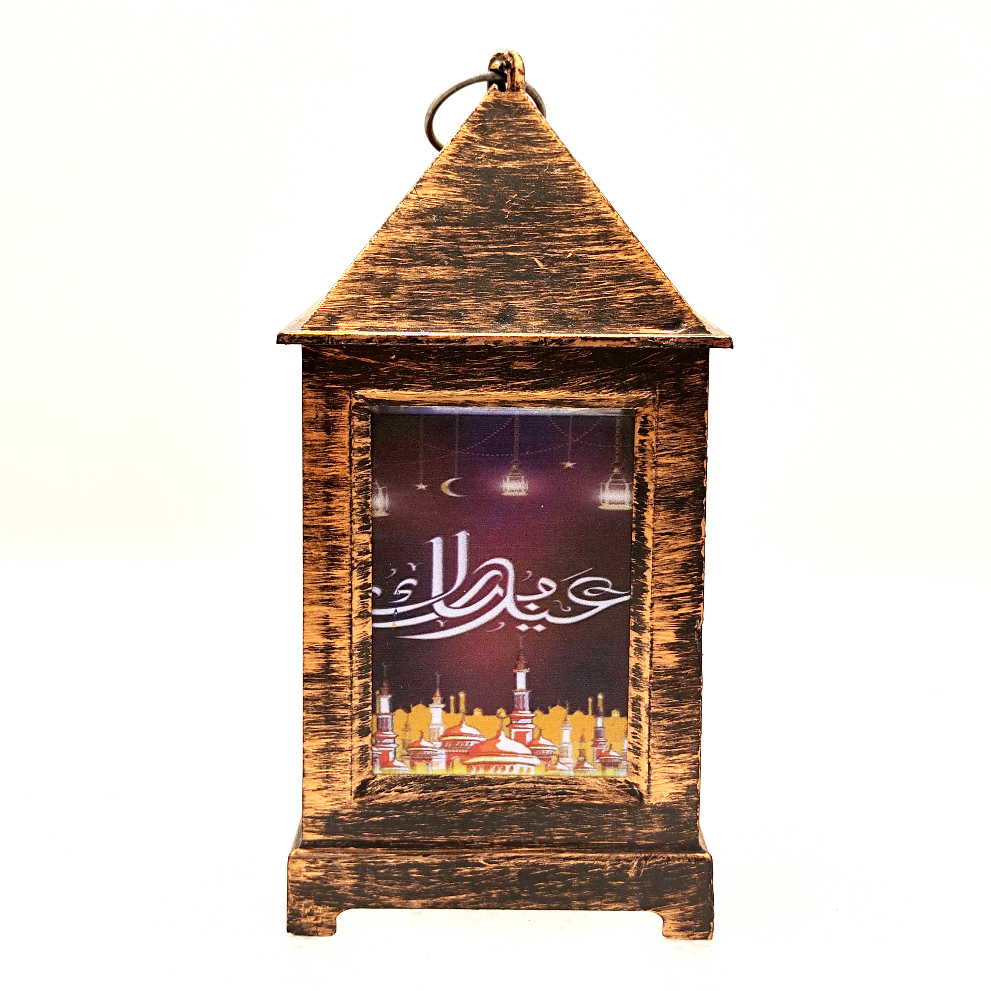 Middle East festival gifts in the wind lamp printing LED warm white light decoration