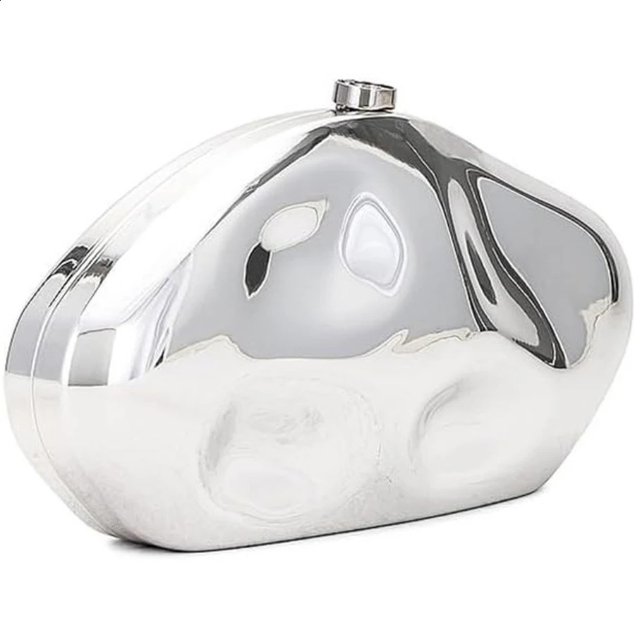 Irregular oval acrylic clutch bag women used for wedding parties ladies boutique solid color wallet and handbag 240926 9ec5
