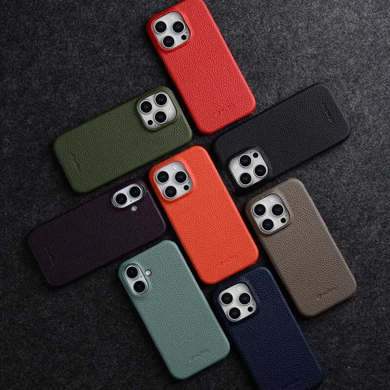 Melkco Magnetic Genuine Leather for IPhone 16 16pro High-quality Cowhide Business Mobile Phone Protective Case M240927