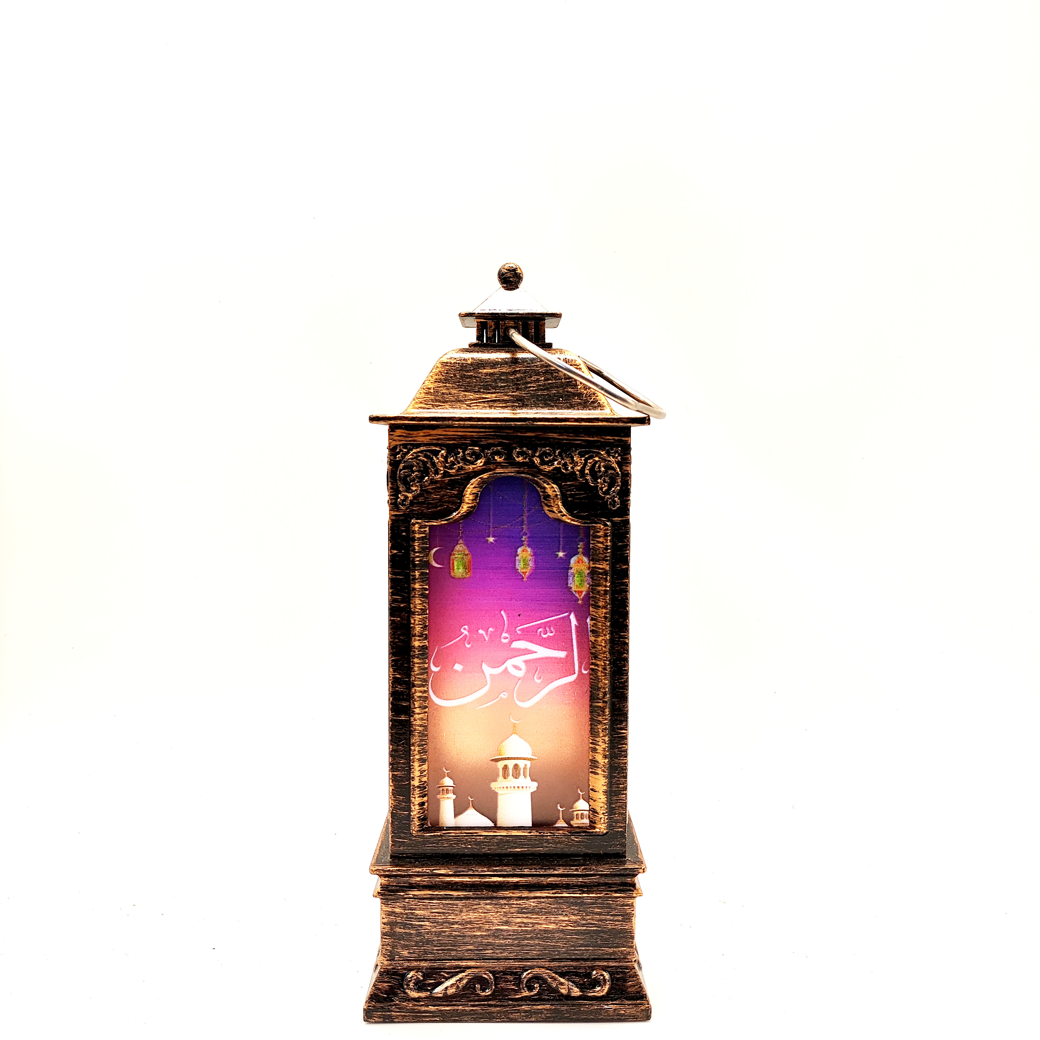 Middle East holiday gift new generous wind lamp printing LED warm white light decoration