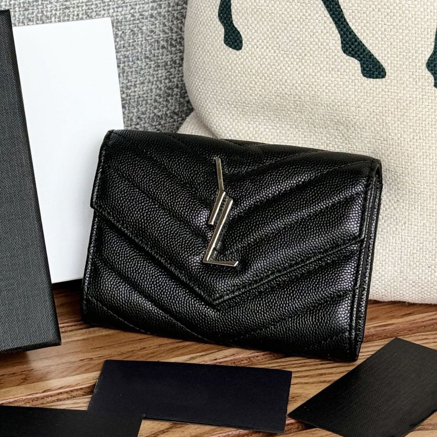 Wallet Designer Credit Card Holder Womens Bags High Quality Genuine Leather Caviar Cowhide Golden Hardware Cardholder Coin Purses Small Bag Designer Wallets