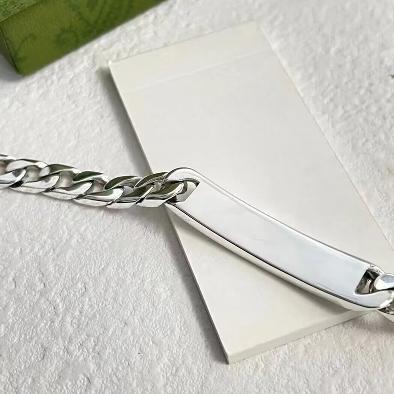 Fashion Bracelets Mens Gradient Bangle Unisex Designer Bracelets Titanium Stainless Steel Jewelry Womens Classic Chain