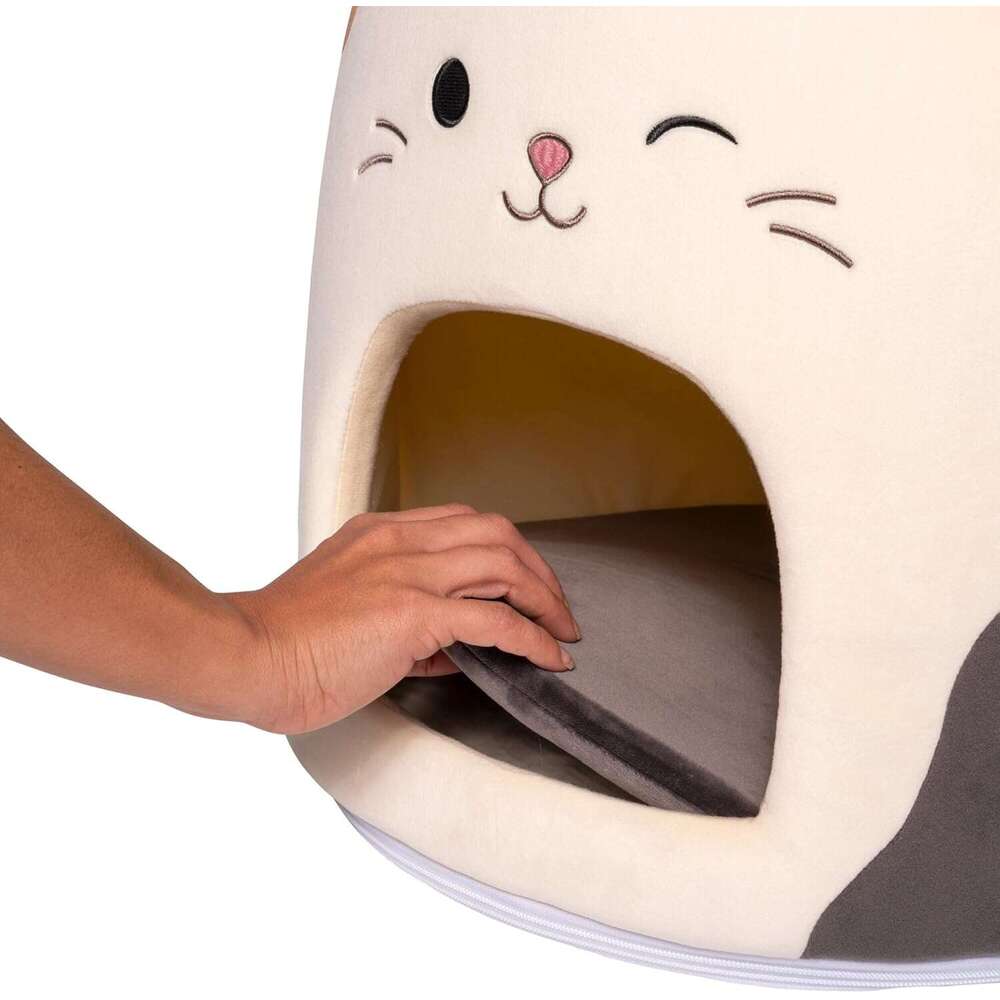 Animal Rescue Donation Squishmallows Original 16 Inch (approximately 40.6 Cm) Cam The Cat Cave - Ultrasoft Official Jazwares Pet Bed Suitable For Dogs