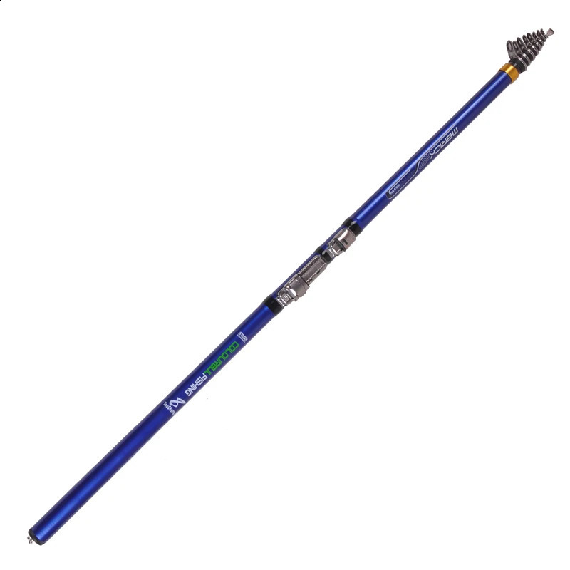 Carbon fiber 3.6M 4.5M 5.4M 6. rotating fishing rods electric telescopic rock fishing rods ww1 241011