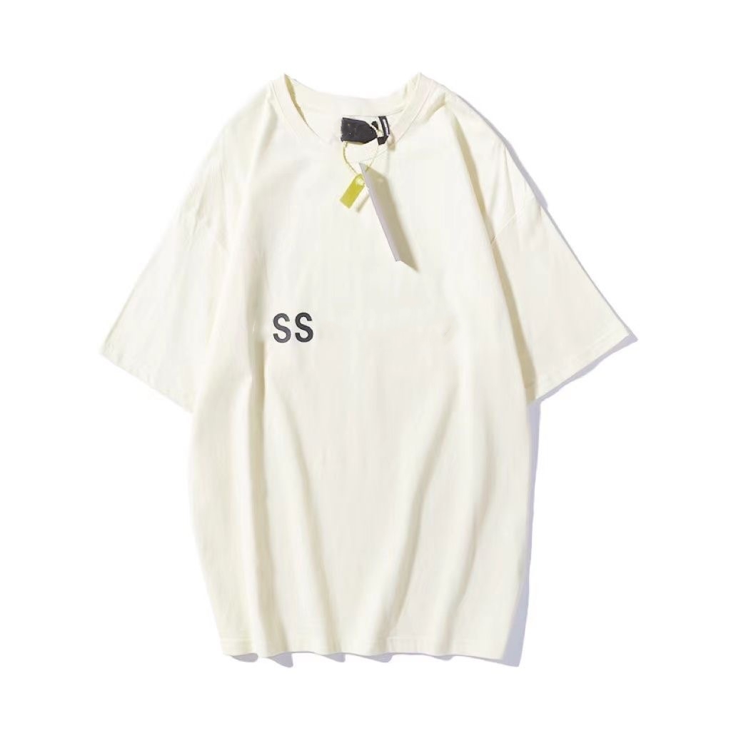 21ss New Designer Tide T Shirts Chest Letter Laminated Print Short Sleeve High Street Loose Oversize Casual T-shirt Pure Cotton Tops for Men and Women S-4XL