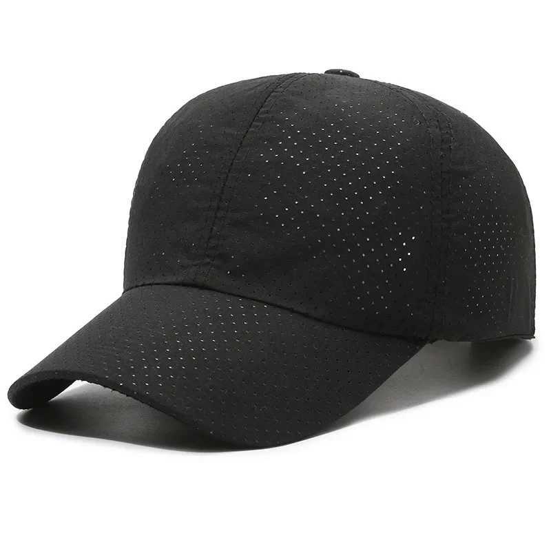 Women Men Mesh Baseball Cap Snapback Outdoor Breathable Golf Fishing Hats Quick Dry Waterproof Sport Sunscreen Summer Ventilate M240926