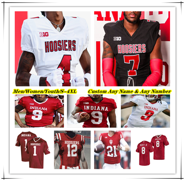 Indiana College Football Jersey Kurtis Rourke Justice Ellison Ty Son Lawton Elijah Green Elijah Sarratt Omar Cooper Jr Myles Price Aiden Fisher Amare Ferrell Cross